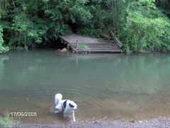 Penrhos Brickworks, The ford to the claypits, June 2005